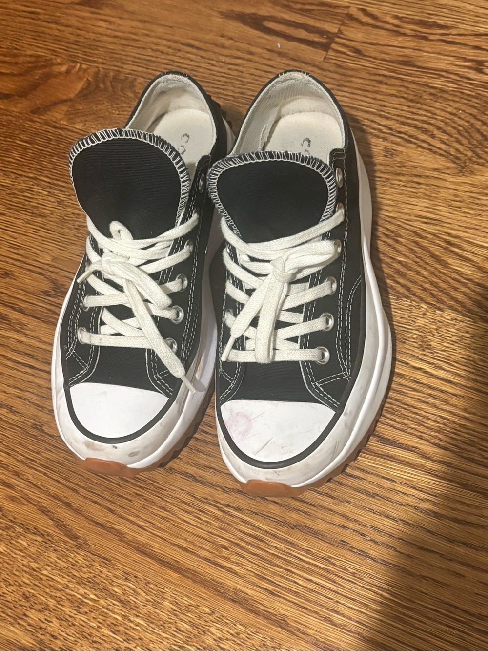 Converse Black and White Low-Top Canvas Sneakers - Picture 1 of 7